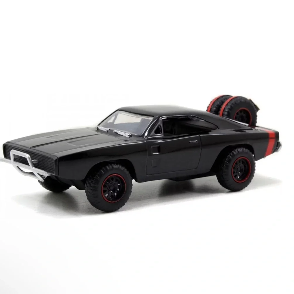 Fast &‎ Furious Jada Cars Dom's Dodge Charger R/T 1970 & Tej's Jeep Wrangler